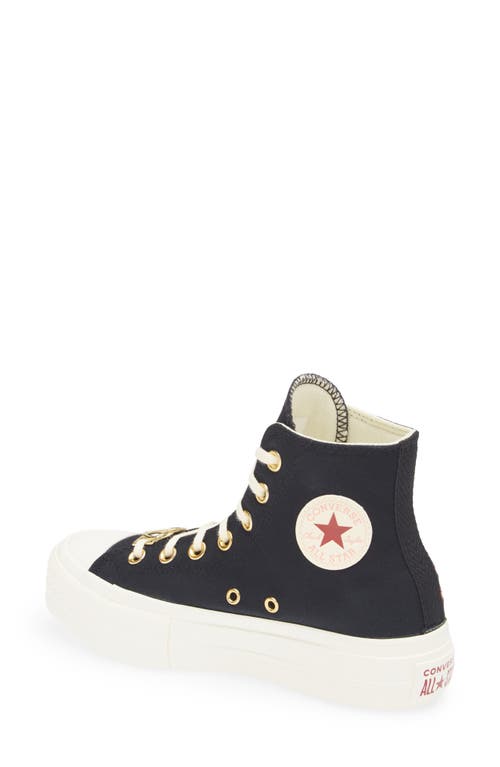 Shop Converse Chuck Taylor® All Star® Lift High Top Sneaker In Black/egret/brick