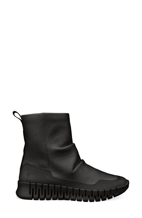 Shop Ecco Gruuv Water Resistant Bootie In Black/black