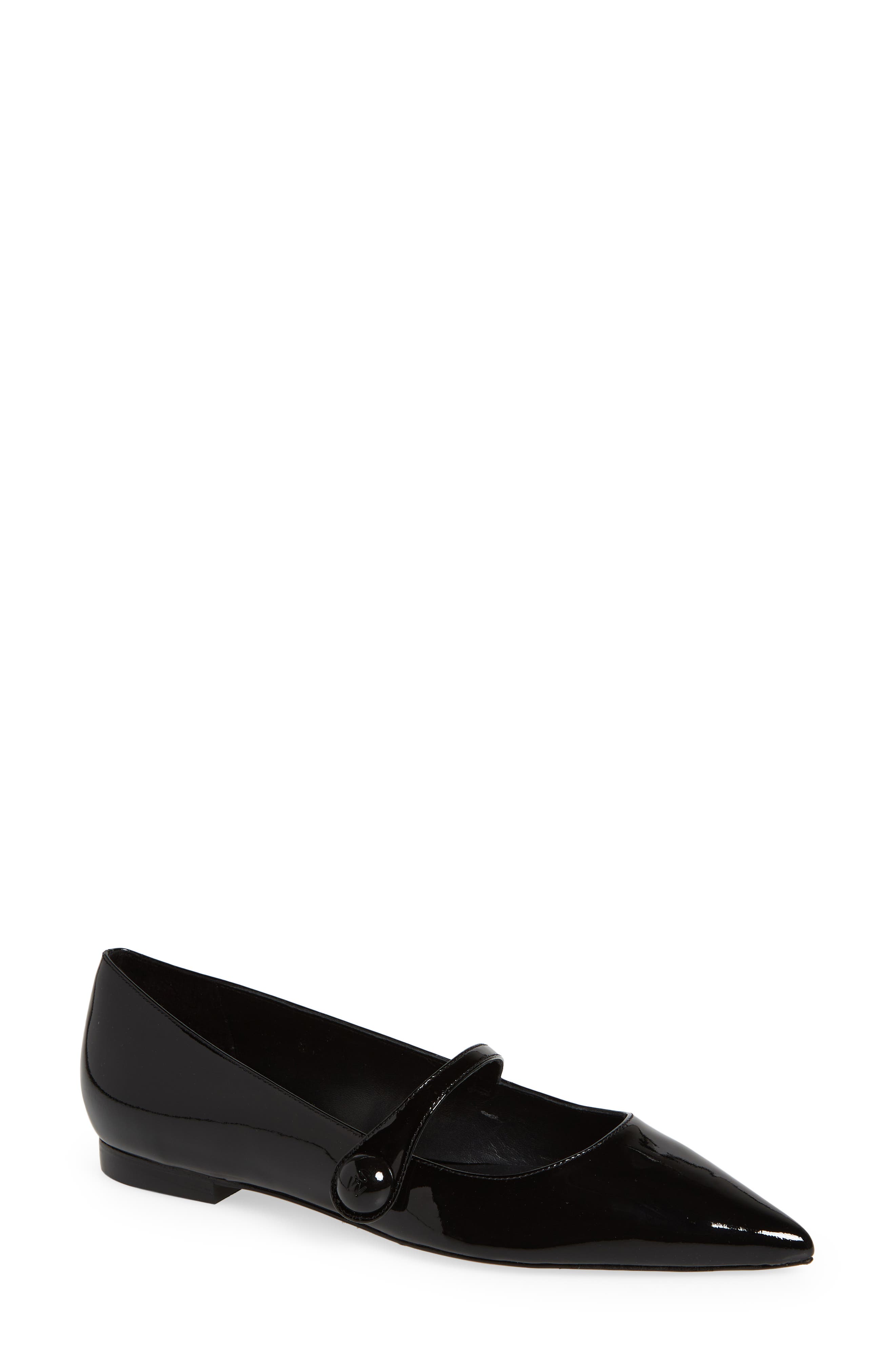 Stuart Weitzman Pointed Toe Mary Jane Flat, Main, color, 