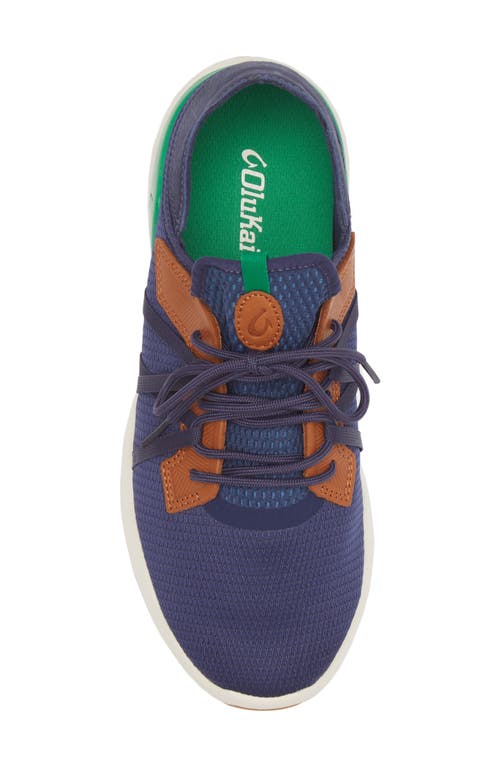 Shop Olukai Mio Li Sneaker In Navy/bamboo