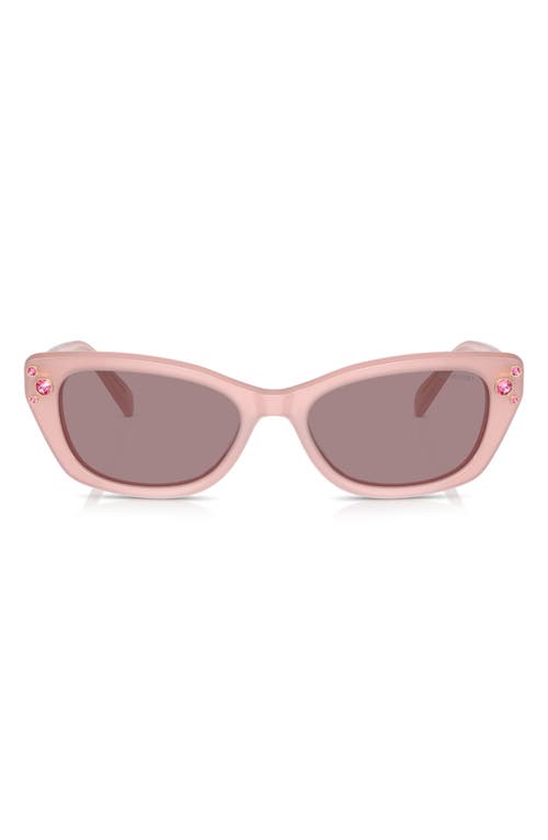 54mm Pillow Sunglasses in Milky Pink
