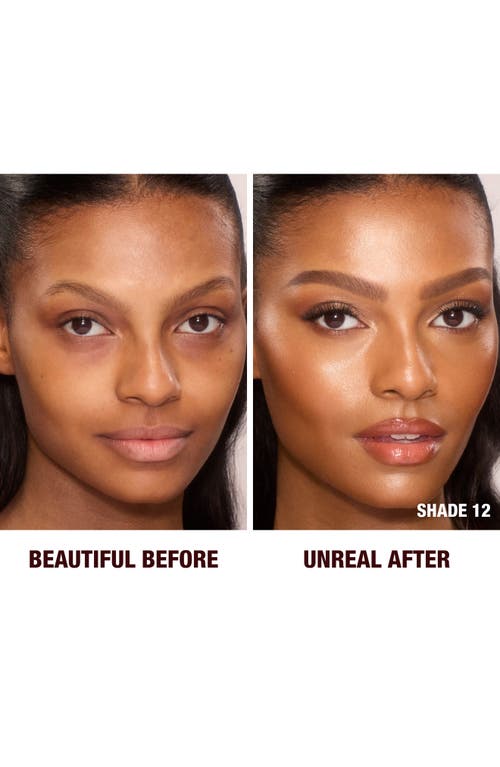 Charlotte Tilbury Unreal Skin Sheer Glow Tint Hydrating Foundation Stick In 12 Tan