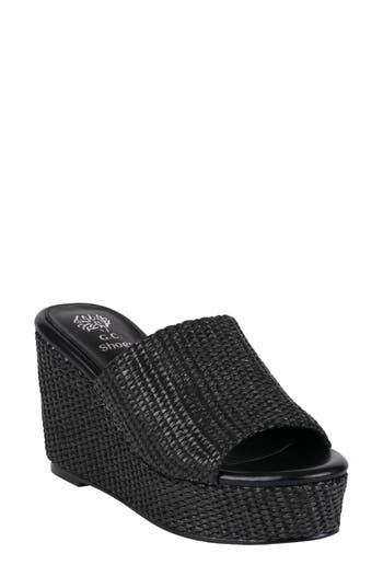 Good Choice New York Vivica Espadrille Wedge Sandal In Black