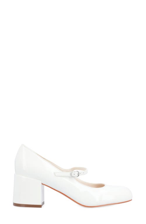 Journee Collection Okenna Mary Jane Pump In White
