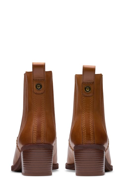 Shop Clarksr Clarks(r) Morzine Top Pointed Toe Chelsea Boot In Tan Leather