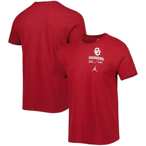 Men's Jordan Brand Crimson Oklahoma Sooners Team Practice Performance T-Shirt