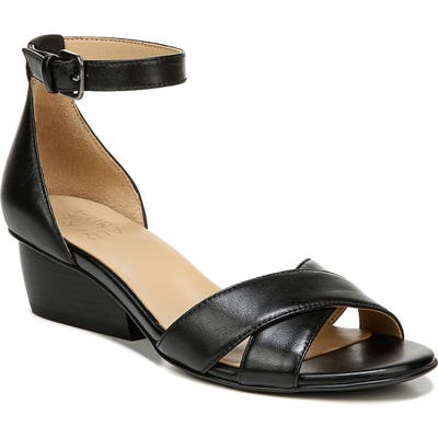 Naturalizer Caine Ankle Strap Sandal, Black
