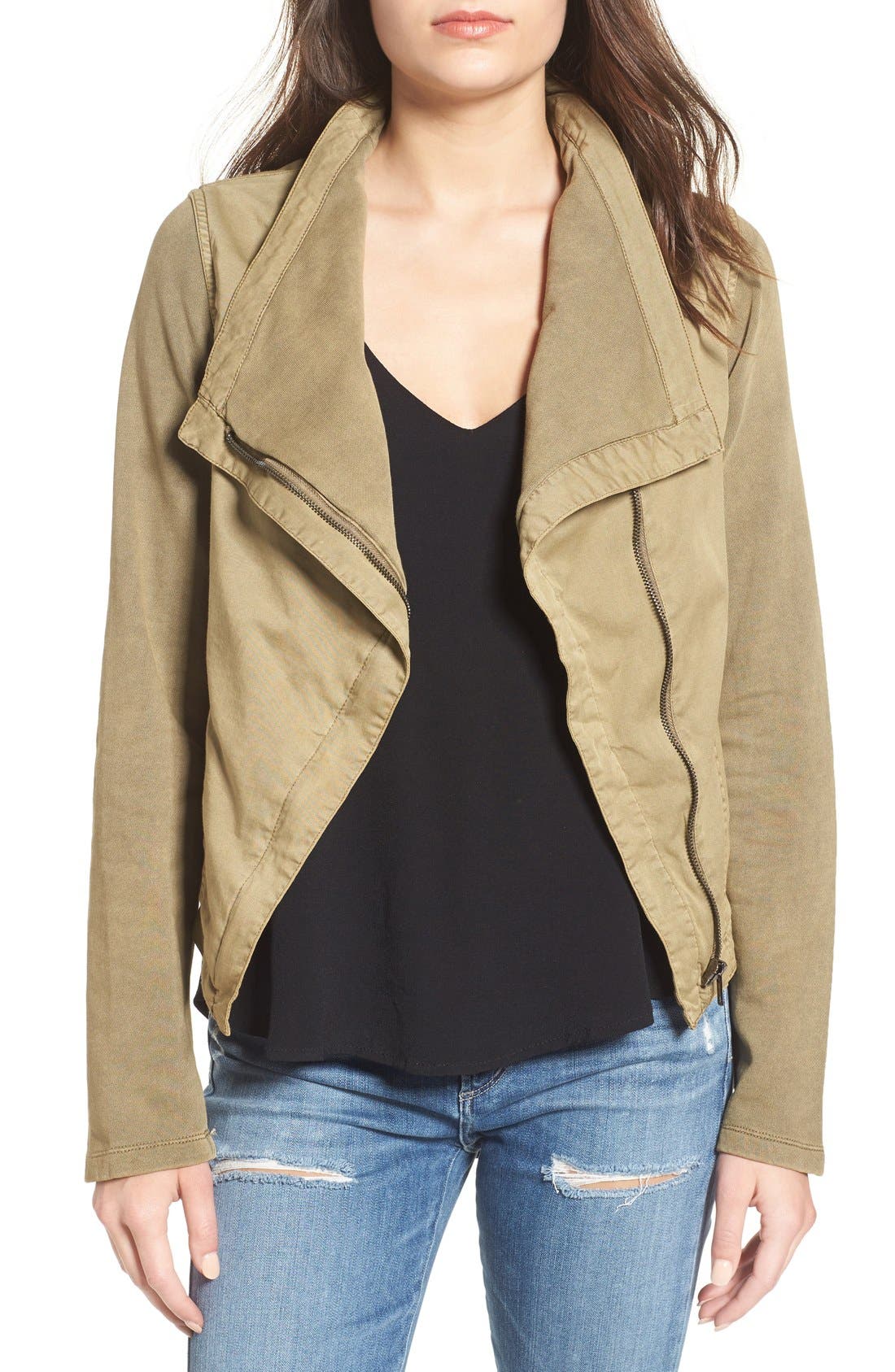 Thread & Supply Cotton Twill Moto Jacket Nordstrom