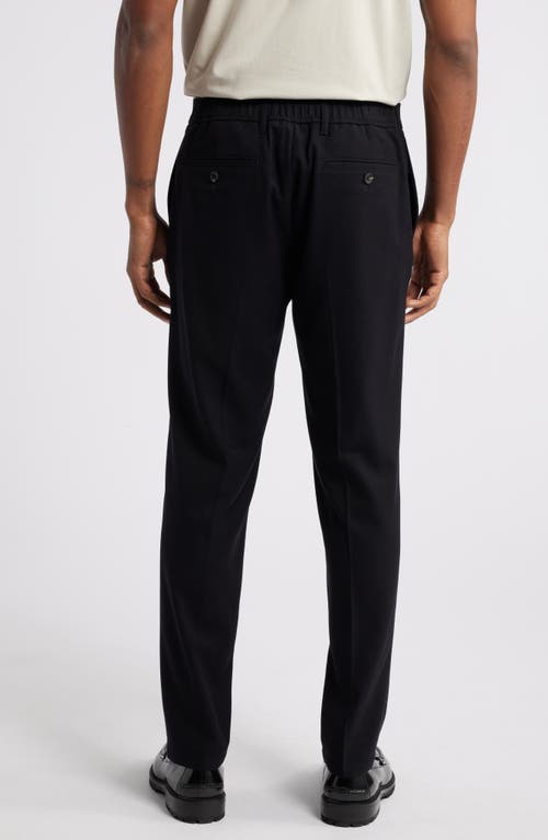 Shop Open Edit Slim Fit Solid Color Pants In Black