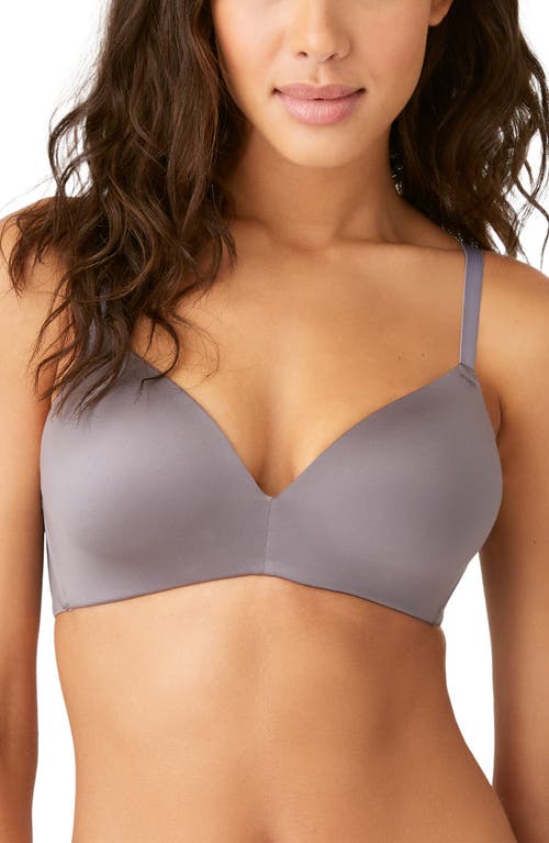 B.tempt'd By Wacoal Future Foundations Wire-free Plunge T-shirt Bra In Shark