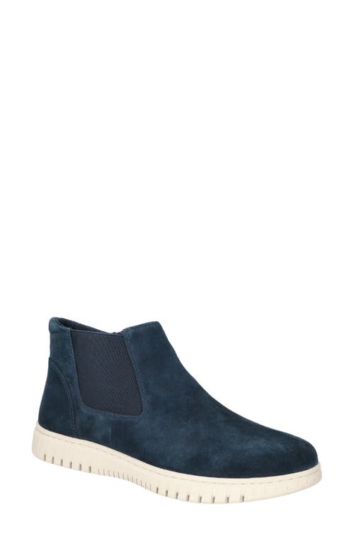 Shop Bella Vita Kingly Bootie In Navy Kidsuede Leather