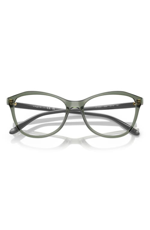 Vogue 52mm Irregular Optical Glasses In Green