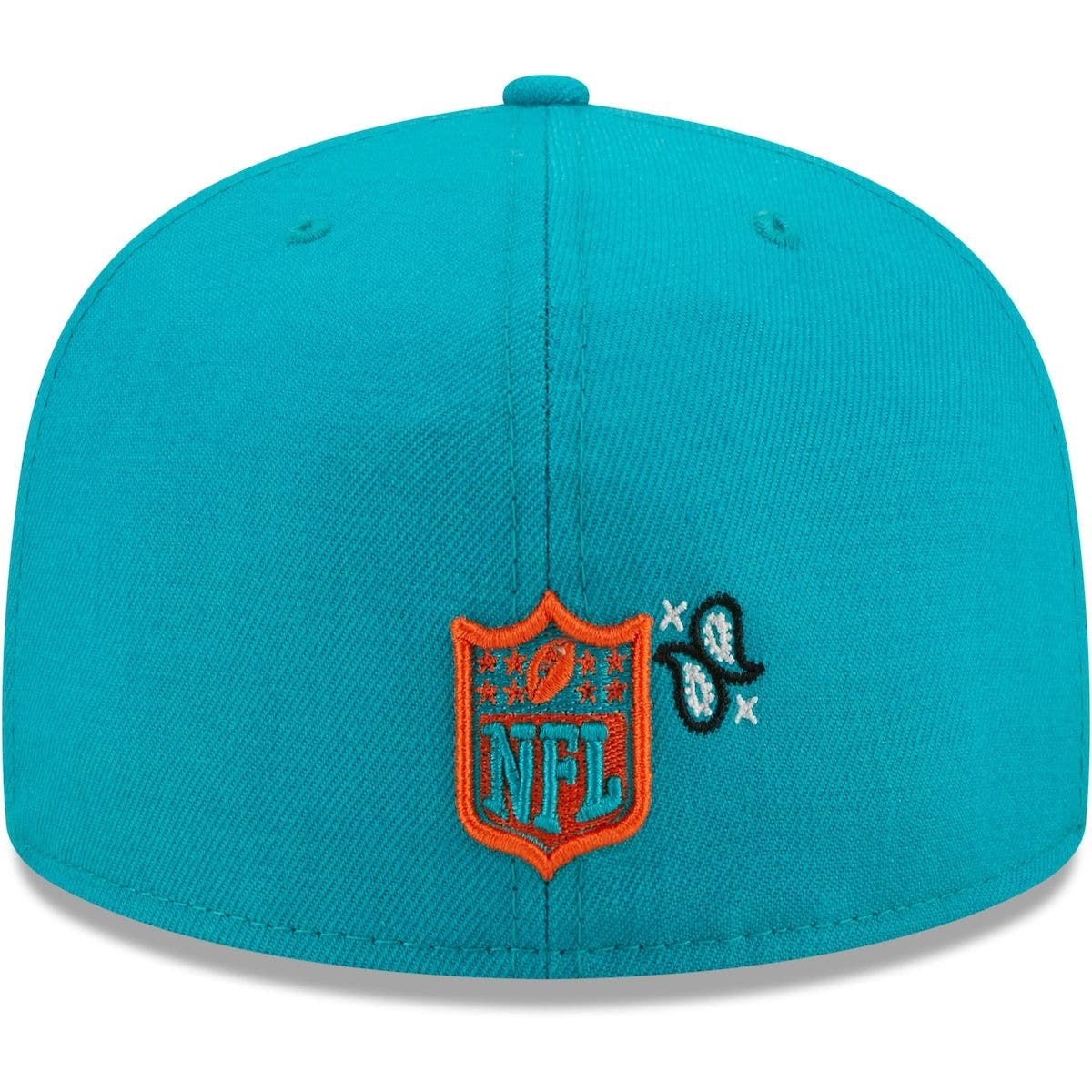 aqua blue fitted hat