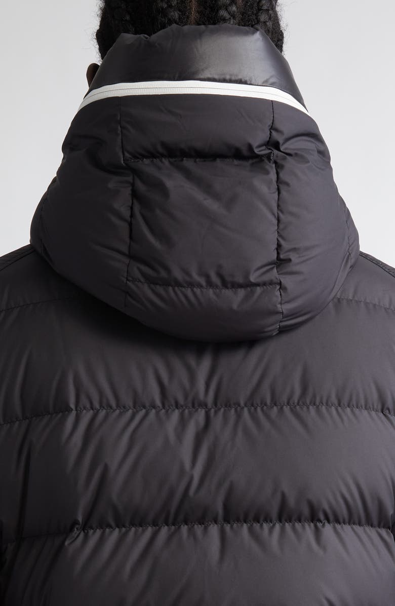 Moncler Cardere Hooded Down Puffer Jacket, Alternate, color, Black