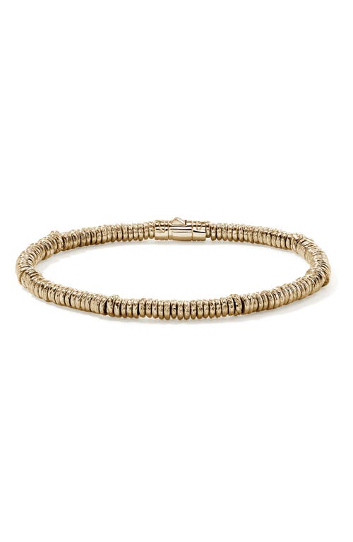 John Hardy Heishi 14k Gold Bracelet