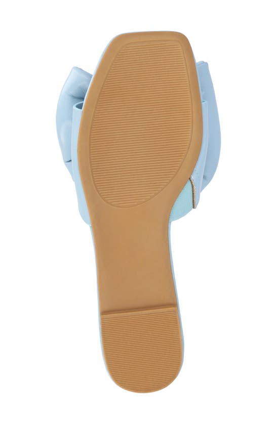 Journee Collection Tru Comfort Foam Fayre Bow Flat In Blue