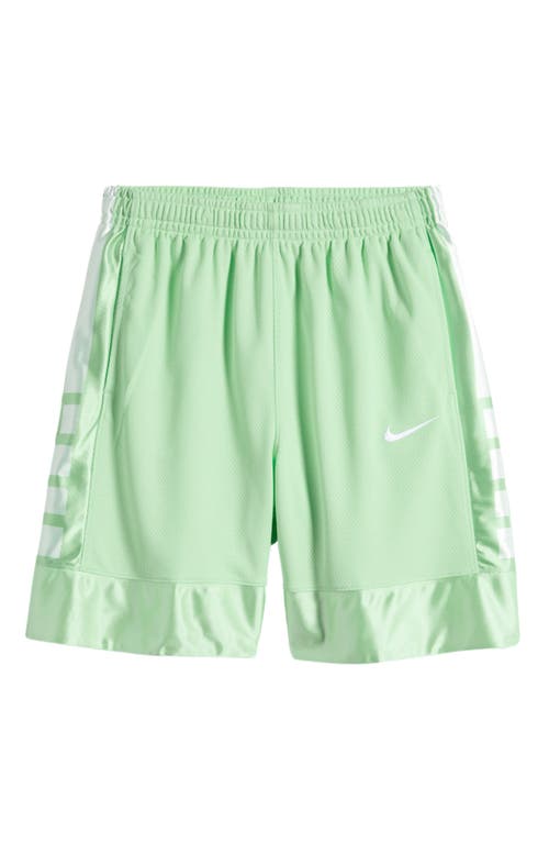 Nike Kids' Dri-fit Elite Basketball Shorts In Vapor Green/white
