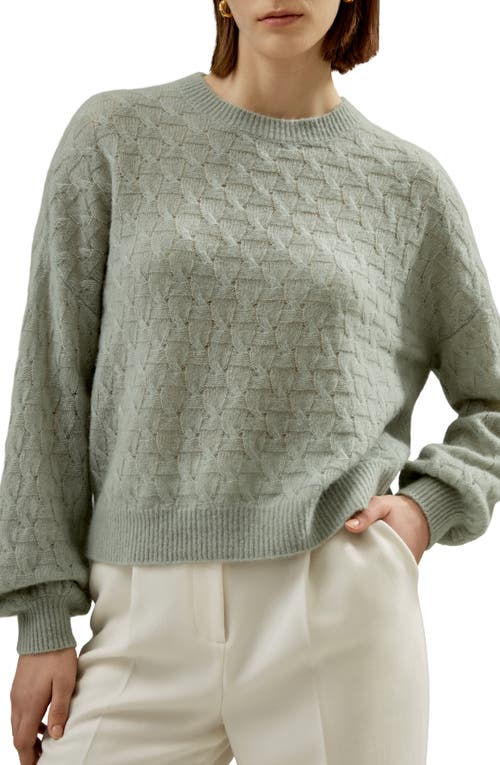 Lilysilk Silk-cashmere Blend Jumper For Women In Green