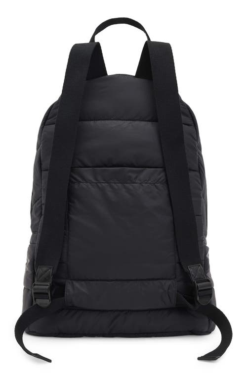 AllSaints Zone Quilted Nylon Backpack in Black
