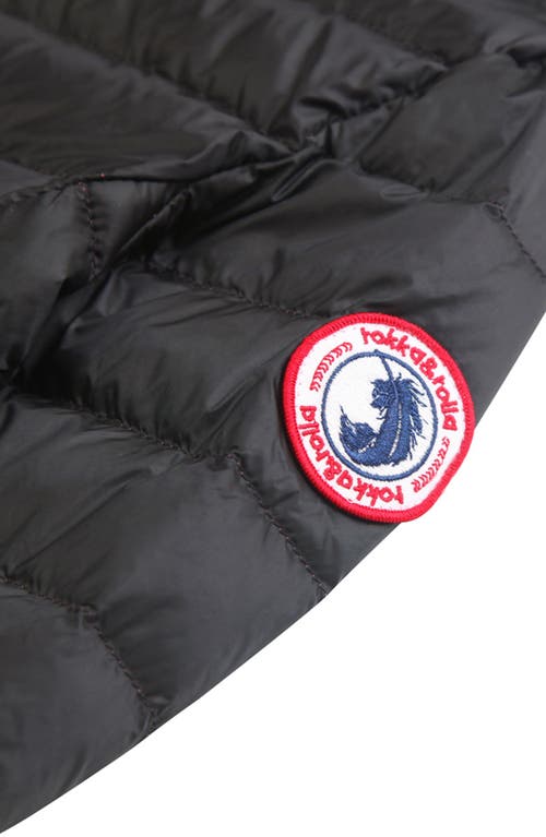 Shop Rokka&rolla Kids' Ultra Light Quilt Packable Down Jacket In Rich Black