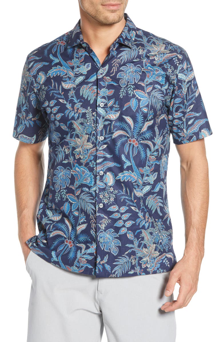 Tori Richard Morris Garden Classic Fit Tropical Short Sleeve Shirt ...