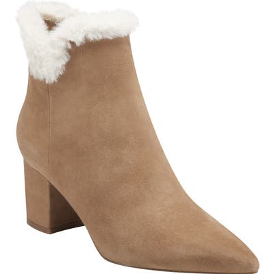 Marc Fisher Ltd Jacinte Faux Fur Lined Boot- Beige