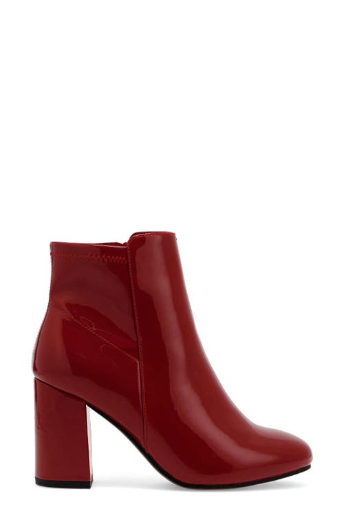 Mia Carla Womens Zipper Heels Ankle Boots In Red