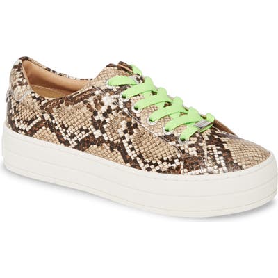 Jslides Hippie Platform Sneaker, Beige