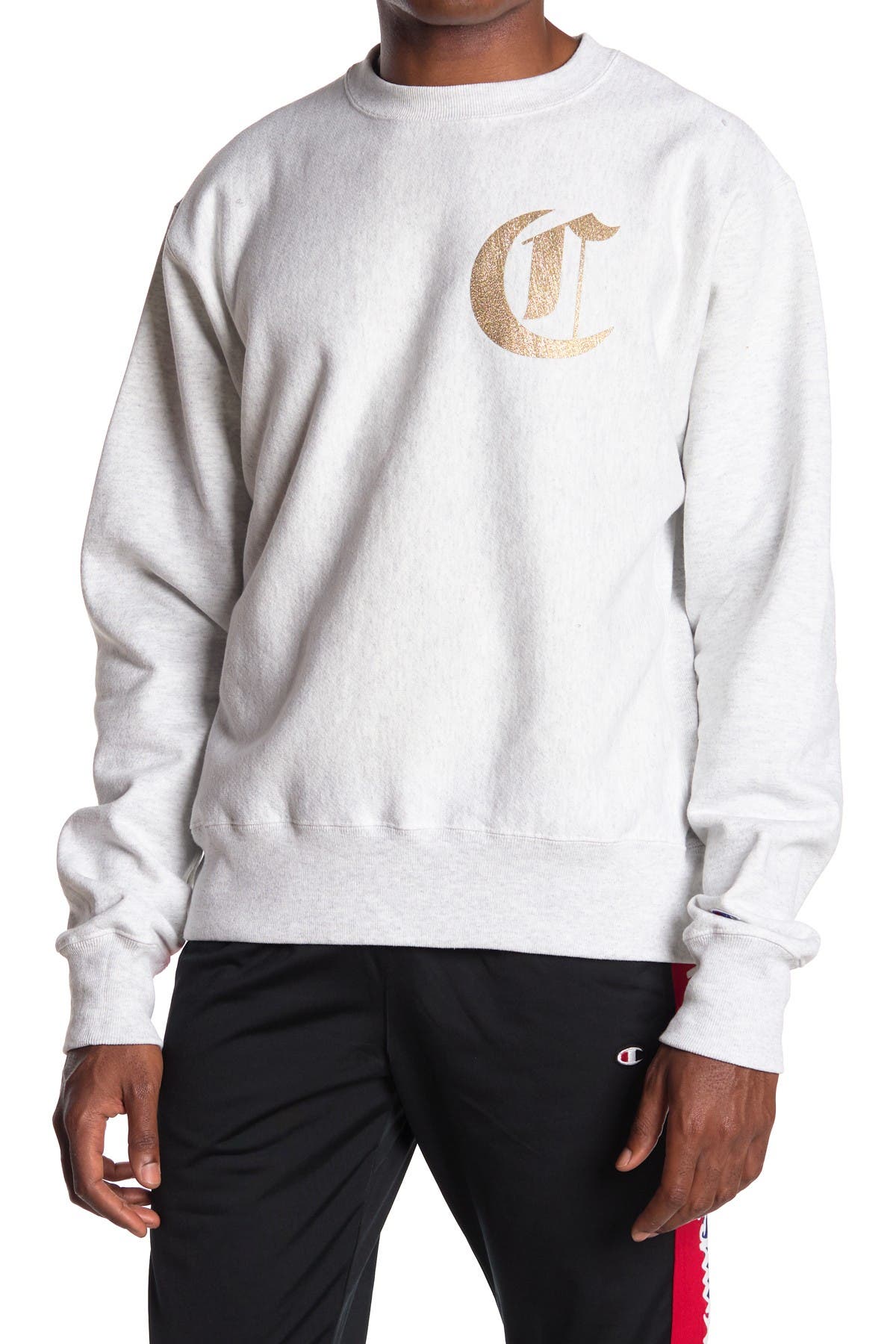 men's champion old english script hoodie