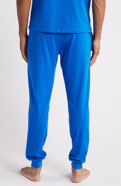 Shop Hugo Boss Boss Mix Match Pajama Joggers In Bright Blue