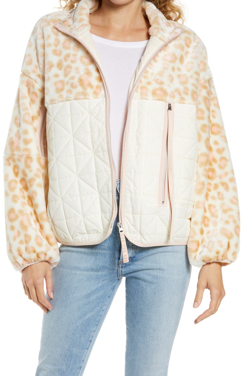 UGG® Marlene Quilted Fleece Jacket | Nordstrom