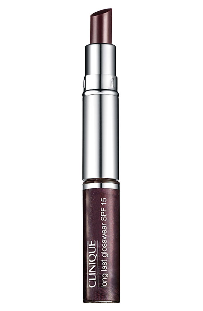 CLINIQUE 'Black Honey' Dual Ended Almost Lipstick & Long Last Glosswear SPF 15, Main, color, BLACK HONEY