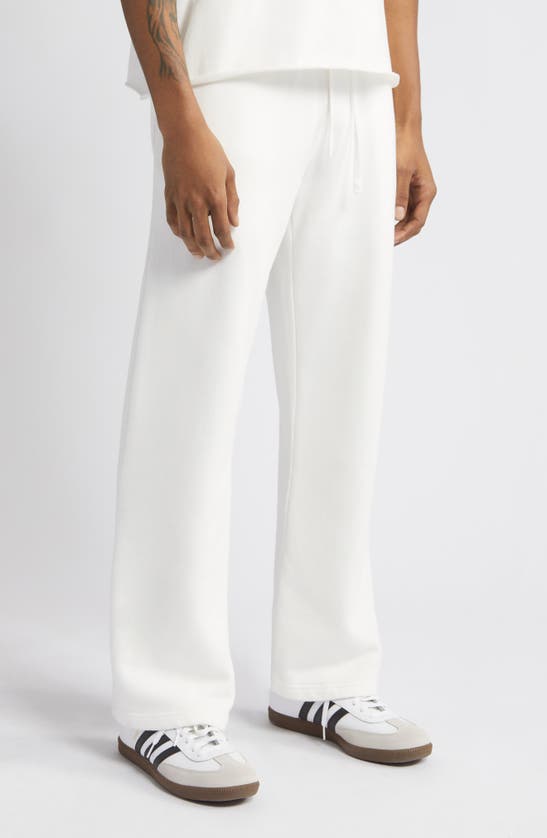 Shop Elwood Core Cotton Straight Leg Sweatpants In Vintage White