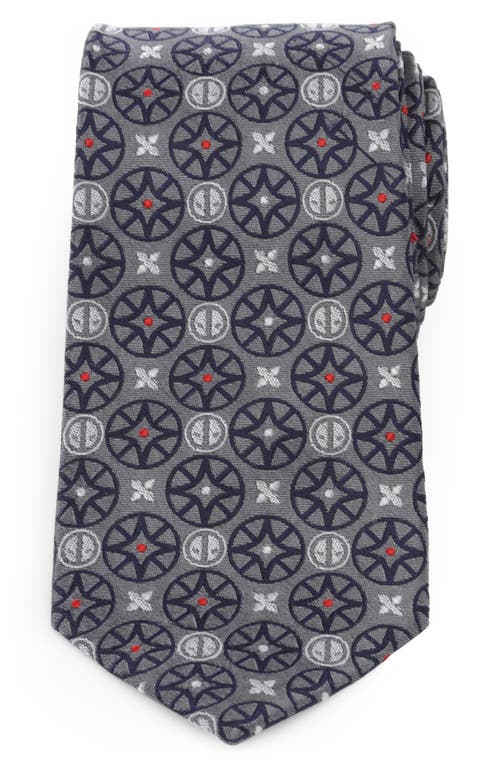 Cufflinks, Inc. x Marvel Deadpool Medallion Silk Tie in Gray at Nordstrom