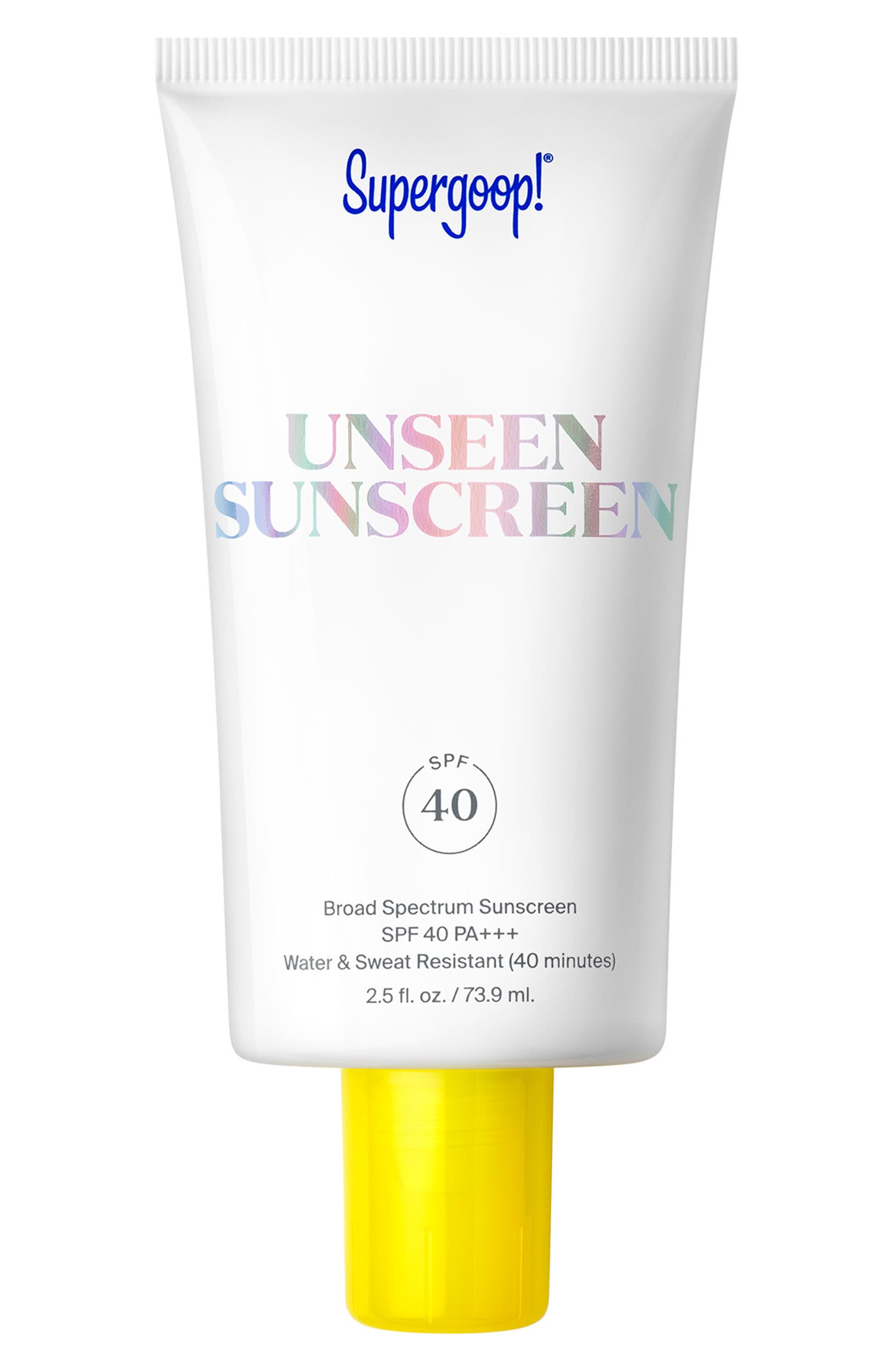 Supergoop!<sup>®</sup> Unseen Sunscreen Broad Spectrum SPF 40 PA+++, Main, color, 