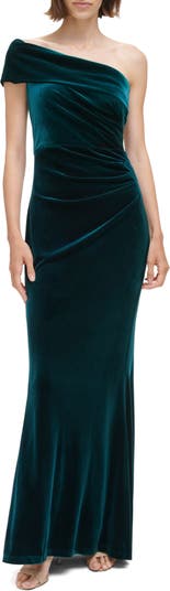 Eliza j hot sale green velvet dress