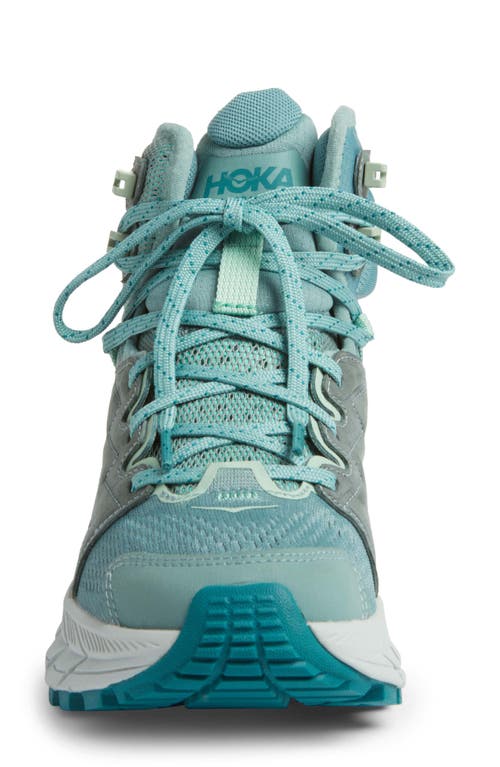 Hoka Anacapa Breeze Aero Mid Breathable Trail Running Shoe In Trellis/mint Green