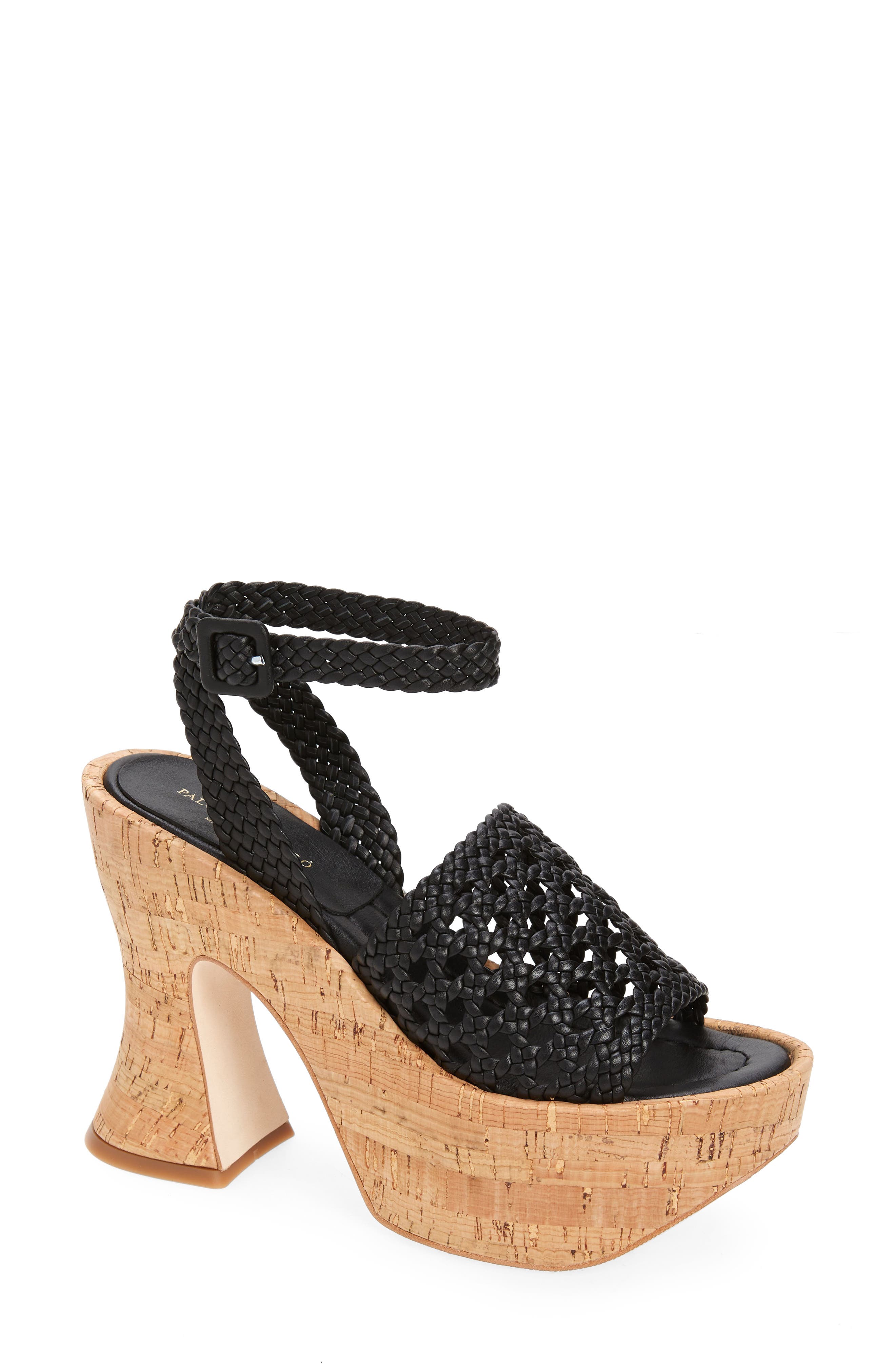 Sandales à Talons Hauts Paloma Barcelo | Cuir Noir | Taille 7.5-8 US (38 EU) | Neuves Avec Boîte