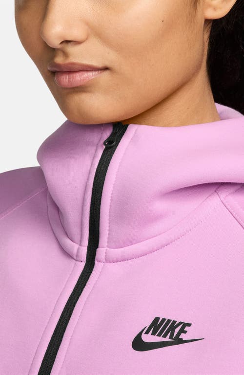 Shop Nike Sportswear Tech Fleece Windrunner Zip Hoodie In Beyond Pink/black