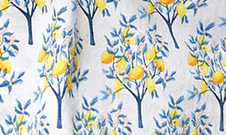 Bedhead Pajamas Print Crop Organic Cotton Pajamas In Lemon Trees