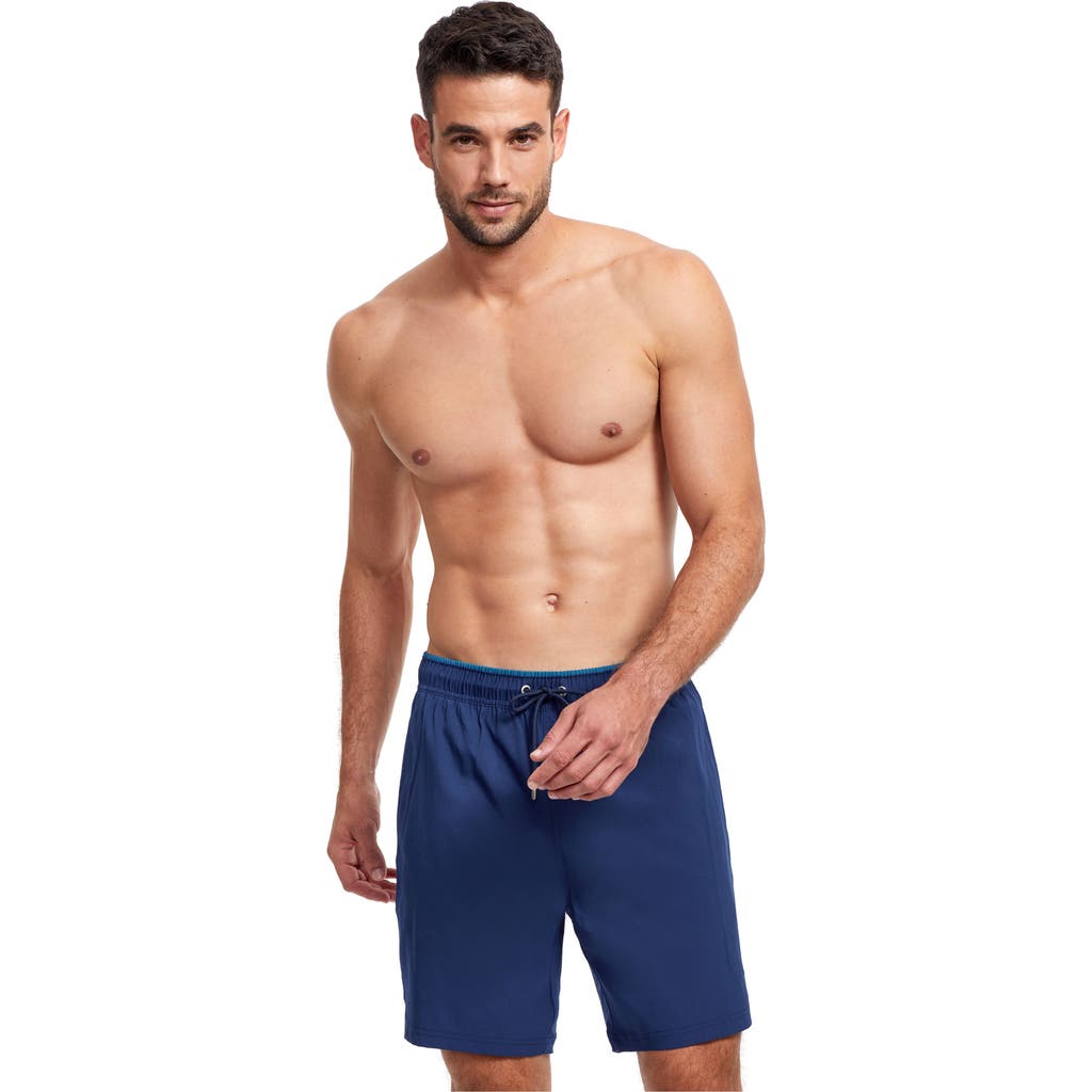 Gottex Men Beach Vibe 7" Swim Shorts In Navy Petrol