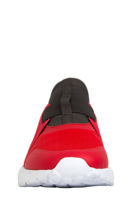 Shop Deer Stags Kids' Galaxy Sneaker In Red/dark Grey