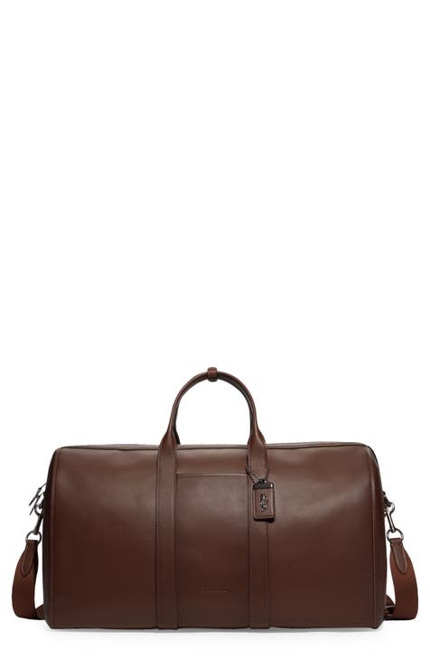 Neiman Marcus Leather IDuffle Bag - Neutrals Luggage and Travel