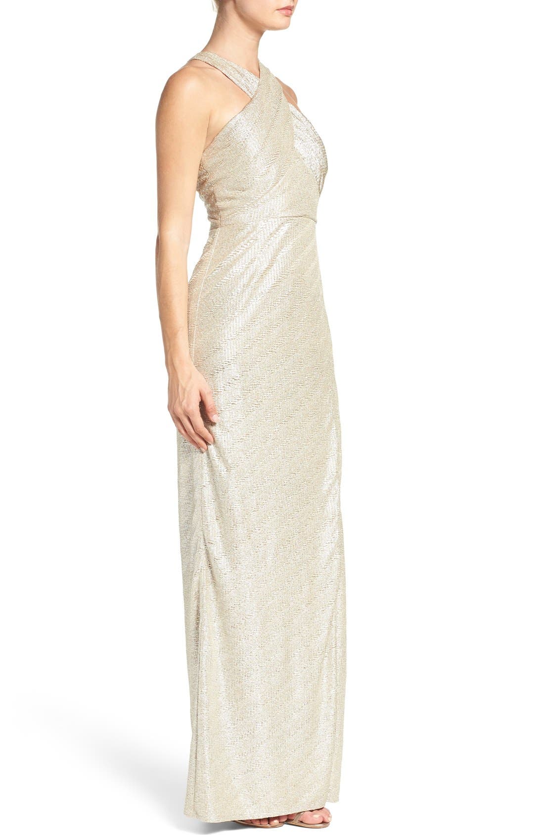 Laundry by Shelli Segal Metallic Gown Nordstrom