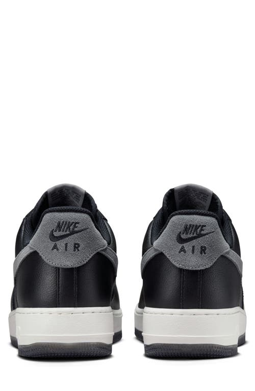 Shop Nike Air Force 1 '07 Sneaker In Black/smoke Grey/dark Grey