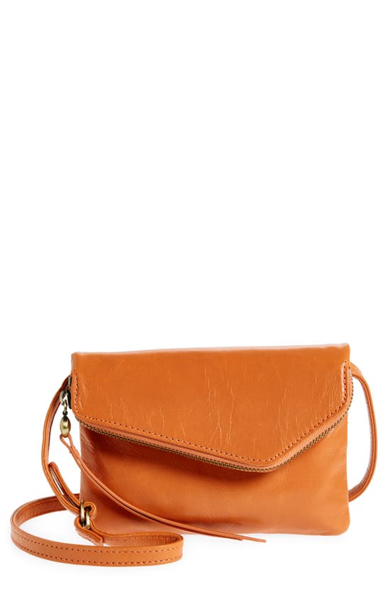 Hobo Wink Leather Crossbody Bag In Orange