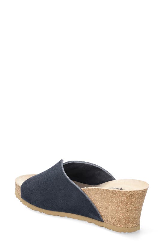 Shop Mephisto Lisane Slide Sandal In Deep Blue Sandvel