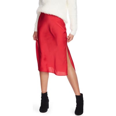 1.state Midi Slip Skirt, Pink