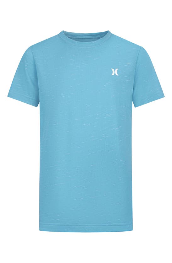 Hurley Kids' Cloud Slub Crewneck T-shirt In Blue Lazer