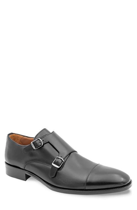 Men s Black Monk Strap Shoes Nordstrom